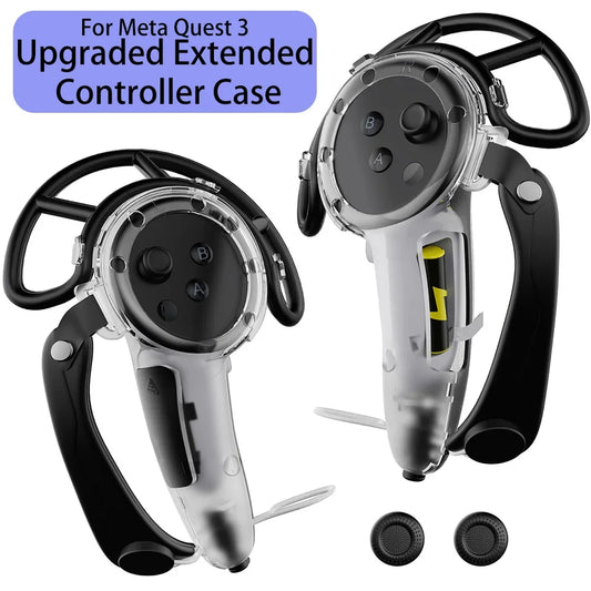 Handle Control for Meta Quest 3S – Strap Controller Grip with Battery Open Touch & Bumper Shelf Accessory