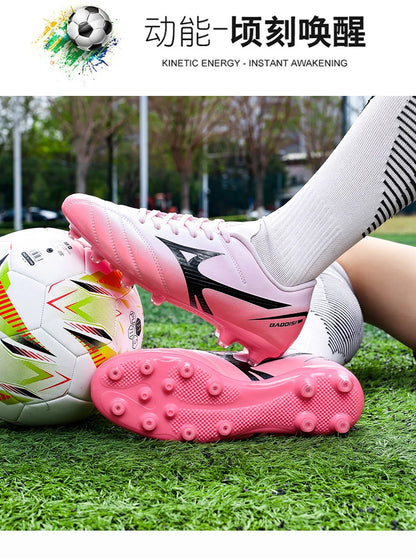 Men’s Football Soccer Cleats – Studded Indoor/Outdoor TF & FG Training Shoes