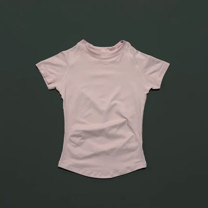 HISTELLO Women’s Sports T-Shirt - Short Sleeve Gym Yoga Workout Top for Running & Fitness Activewear