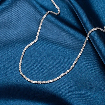 2PCS Shiny Silver Color Anklet for Women – Elegant Copper Beach Ankle Bracelet, Simple Sparkling Foot Jewelry