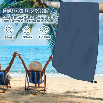 Quick-Dry Microfiber Towel – Ultra Absorbent, Compact & Sandproof Sports Towel for Gym, Beach & Travel