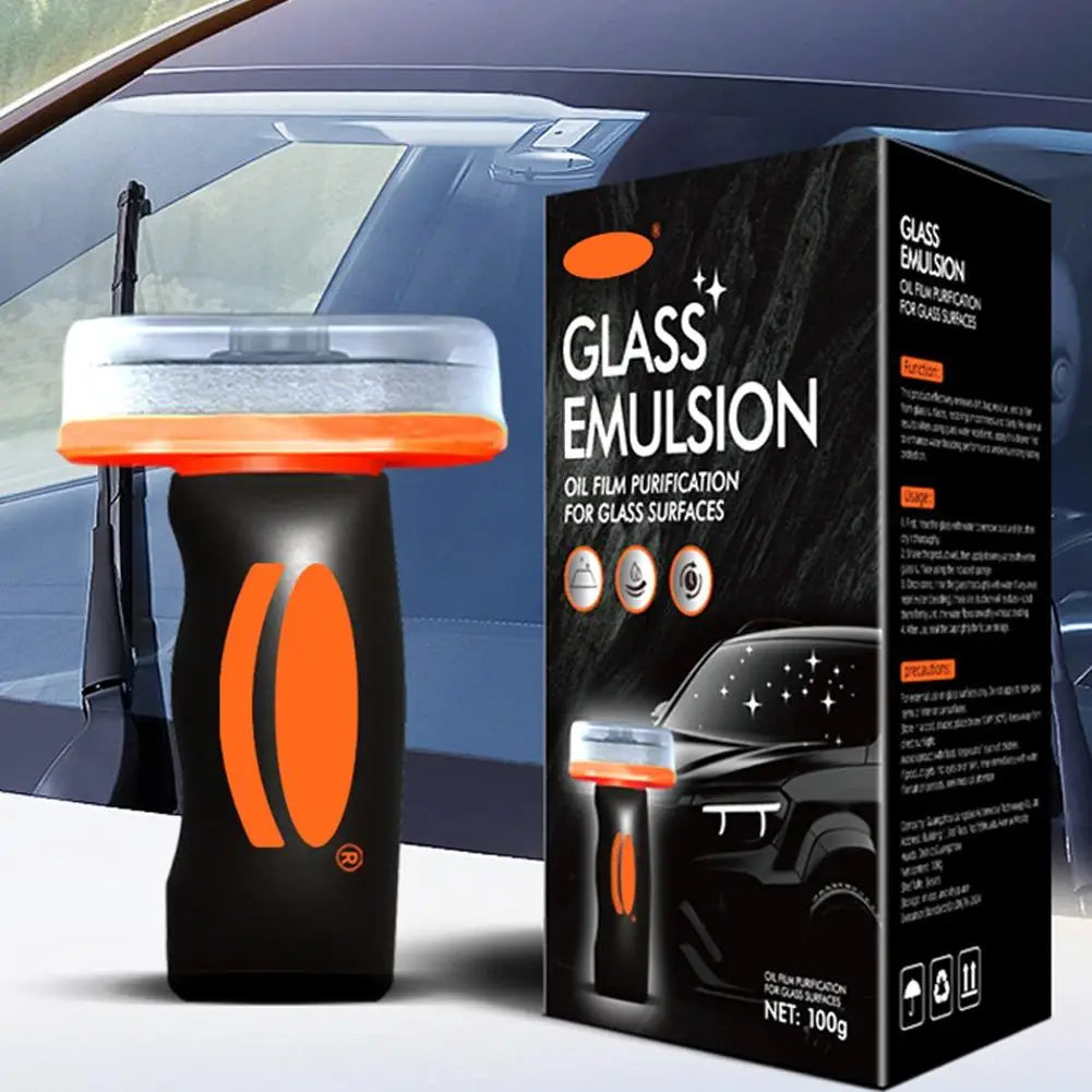 100g Car Windshield Water Repellent - Hydrophobic Glass Cleaner, Anti-Fog and Oil Film Remover for Auto Glass