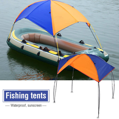 4-Person Boat Sun Shelter – Waterproof UV Protection Canopy for Kayak, Canoe & Inflatable Boat
