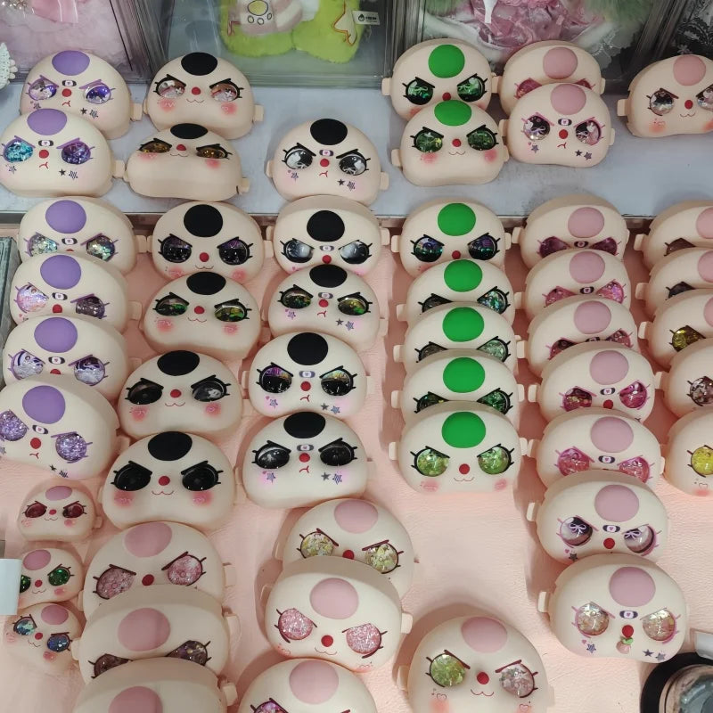 In-Stock 400% Baby Three Vinyl Faces — High-Quality Handmade Angry Expression Replacement Accessory for Dolls