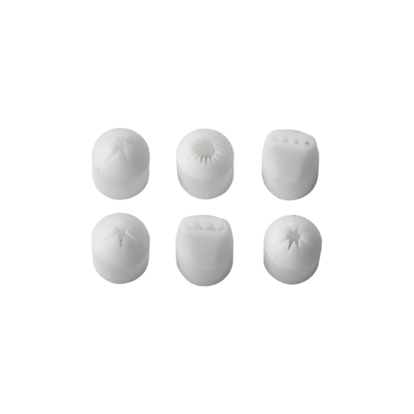 6PCS Mini Cake & Dessert Nozzles Set – Press Tools for Clay, Milk Cream, and Food Decoration