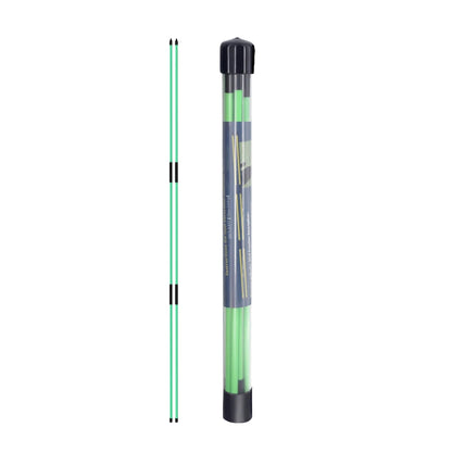Golf Swing Training Alignment Sticks – 2 Sets 48” Collapsible Practice Rods in 5 Colors