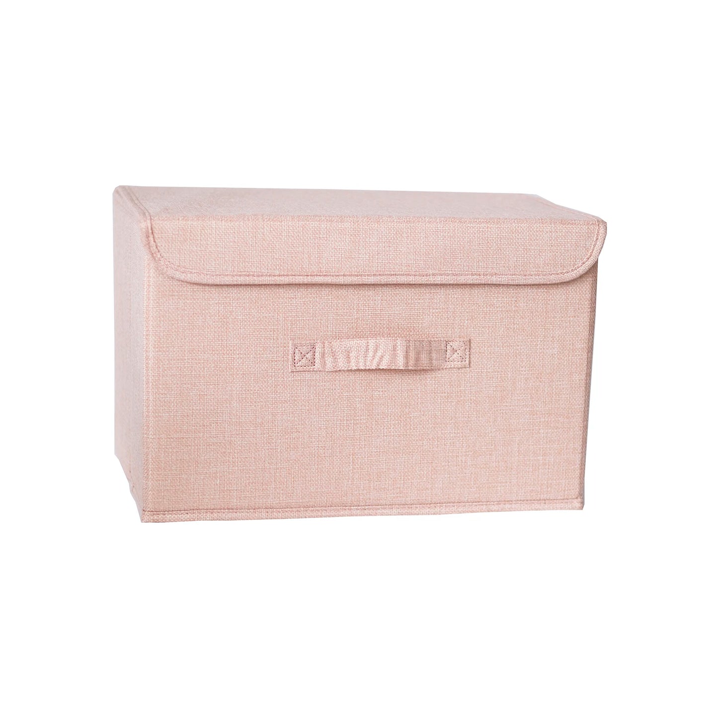 Washable Cotton Linen Folding Storage Box – CD, Toy & Laundry Organizer with Lid