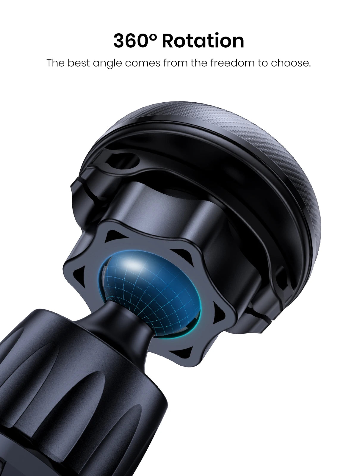 TOPK Magnetic Car Phone Mount – 6 N52 Magnets Air Vent Holder for iPhone 15 and Universal Smartphones