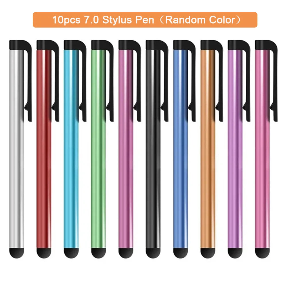 10PCS Universal Stylus Pen Set - Capacitive Touch Screen Drawing Pencil for iPhone, iPad, Samsung & Android Devices