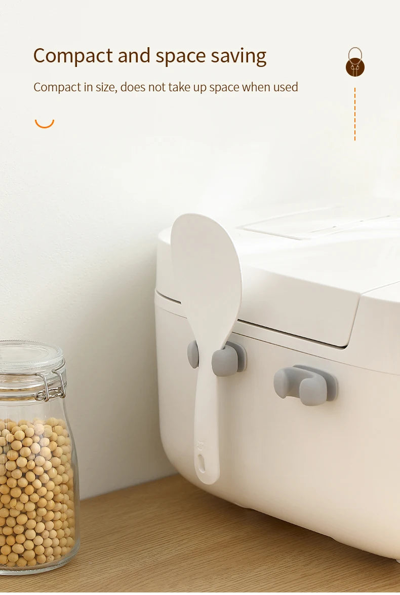 Silicone Rice Spoon Holder — Wall-Mounted Kitchen Storage Rack & Cooker Spoon Placement Shelf