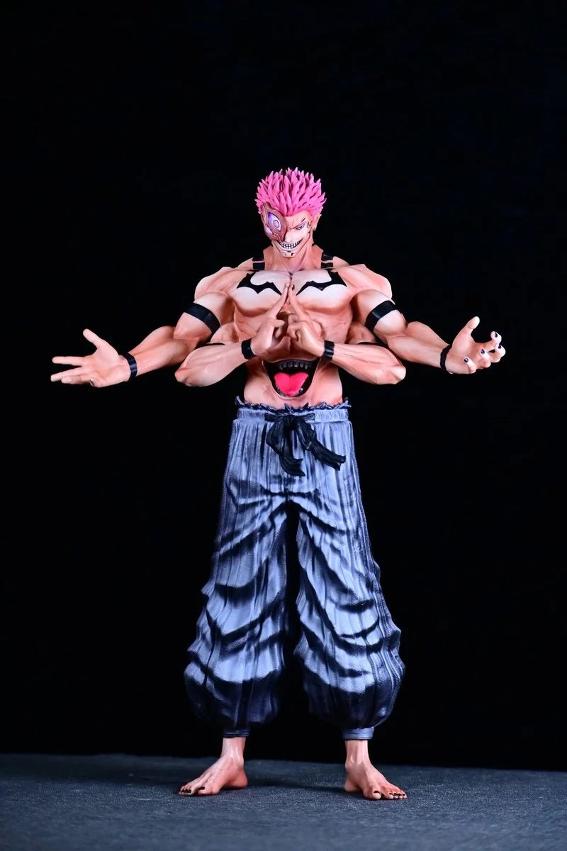 Jujutsu Kaisen Sukuna Anime Figure - 31cm Ryomen Sukuna Collectible Statue Desktop Ornament Gift