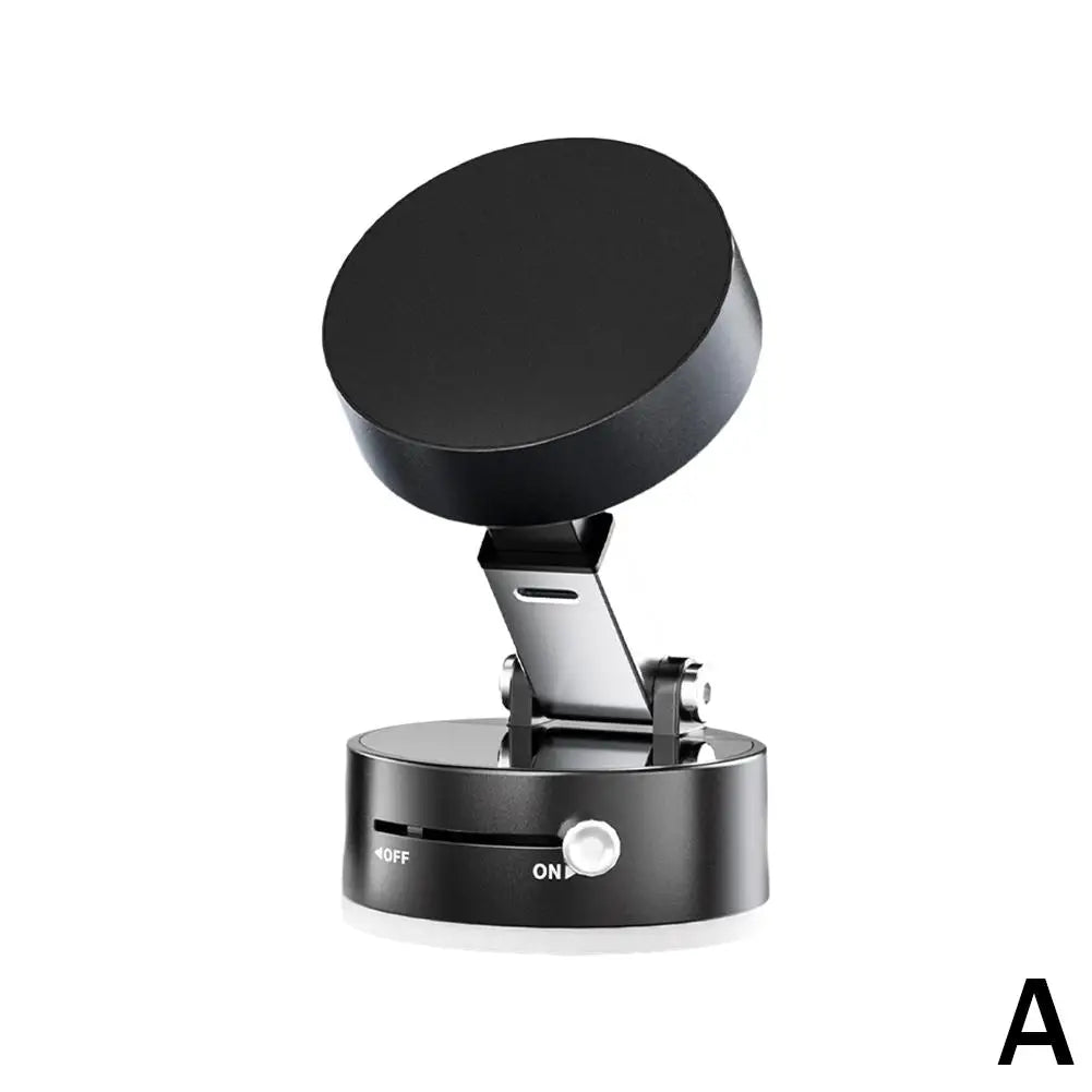 Vacuum Magnetic Suction Cup Stand | Double-Sided Swivel Holder for Mobile Phones | Universal Folding Phone Mount