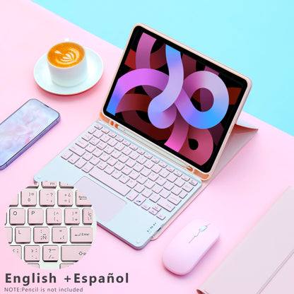 Magic Keyboard & Wireless Mouse Case for iPad — Compatible with iPad 9th Gen, 10.2-inch (7th/8th), iPad Pro 11 M4, Air M3, and Air 4/5 10th Gen
