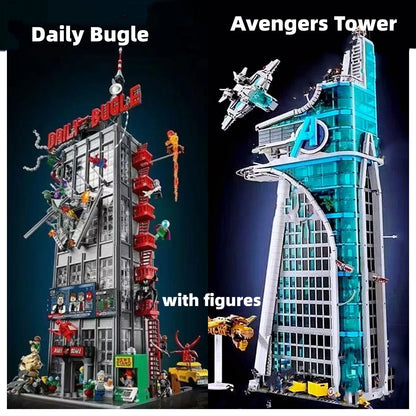 76178/76269 Avengers Tower Daily Bugle Building Blocks Set – Superhero Brick Toy Gifts for Kids