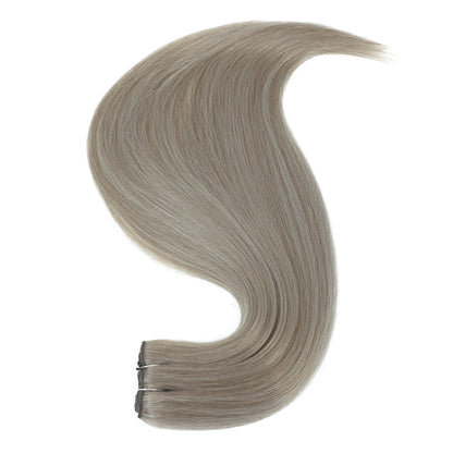 26" Ombre Straight Synthetic Hair Extensions – Smooth Weaving, Full Blue Hair Bundles from Root to End