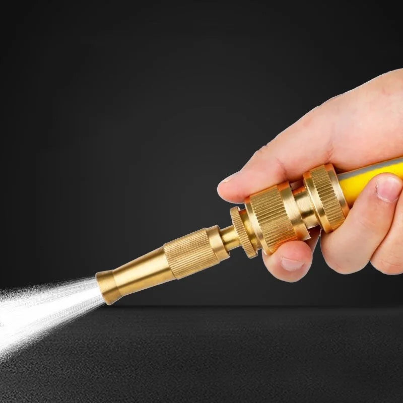 High-Pressure Spray Nozzle Water Gun – Adjustable Hose Sprinkler with Quick Connector for Garden & Outdoor Cleaning