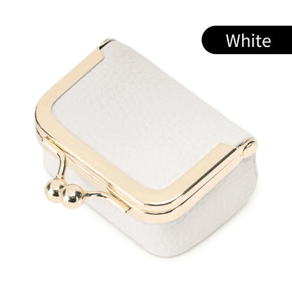 Mini Women’s Jewelry Box - Portable PU Leather Ring, Necklace & Earring Organizer