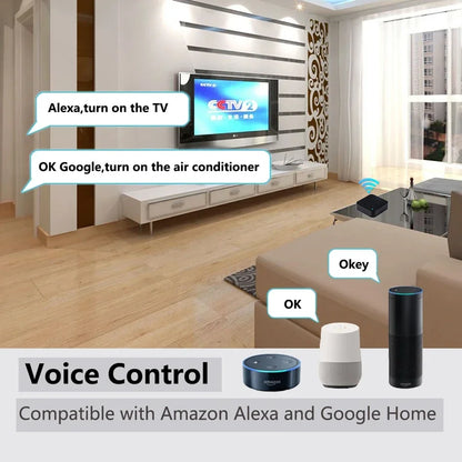 Tuya WiFi IR Remote Control - Universal Air Conditioner & TV Blaster for Smart Home, Alexa & Google Compatible