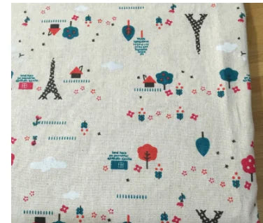 African Ankara Cotton Fabric - World Map Print for Sewing, Tablecloths, Pillows, Bags & Curtains