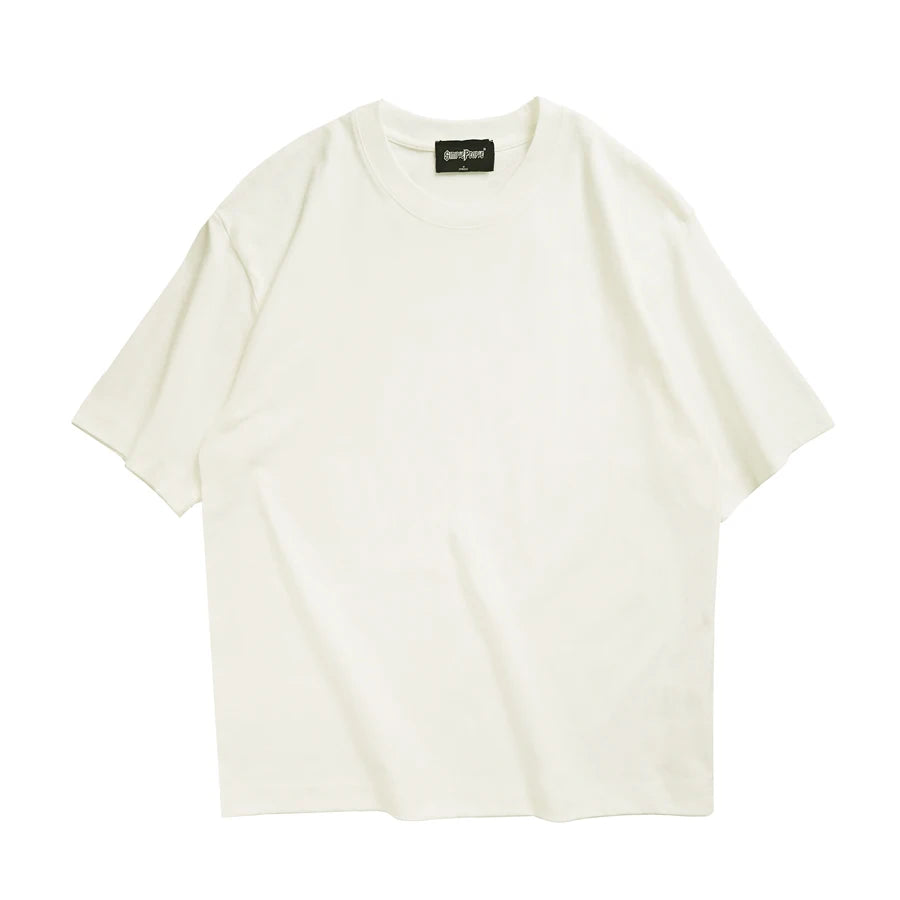 WAVLATII Oversized Summer T-Shirt – Unisex Korean Streetwear Solid Color Casual Tee for Men & Women, Basic Loose Fit Top