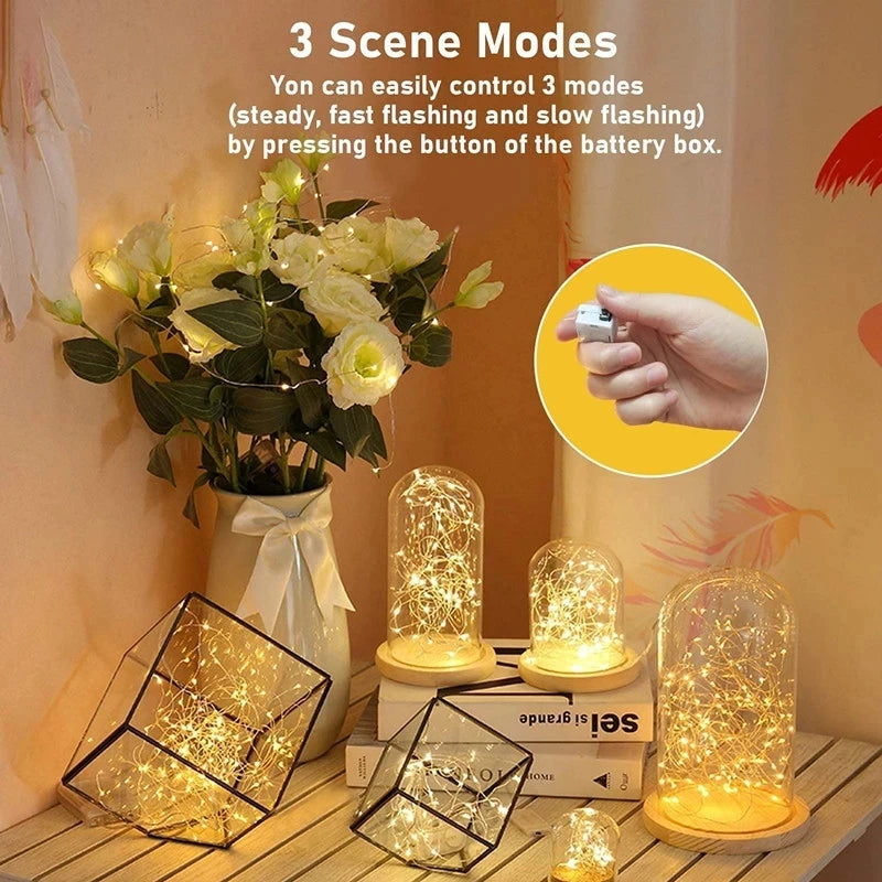 Battery Fairy String Lights - Decorative Garland for Home, Bedroom, Garden, Christmas & Wedding Decor