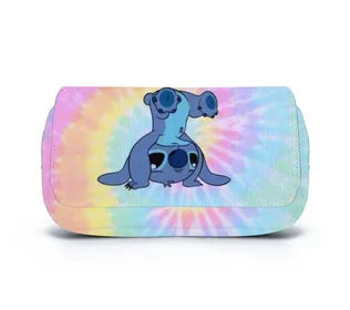 Stitch Fully Printed Flap Pencil Case – Kawaii Anime Stationery Box for School Girls