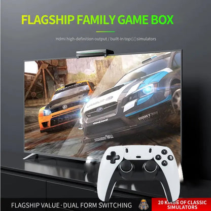 2026 Retro X10 Video Game Console – 70,000 Built-in Games, 60 Emulators (PS2/N64/GameCube/Xbox) with Gamepad, Kid & Family Game Box Console