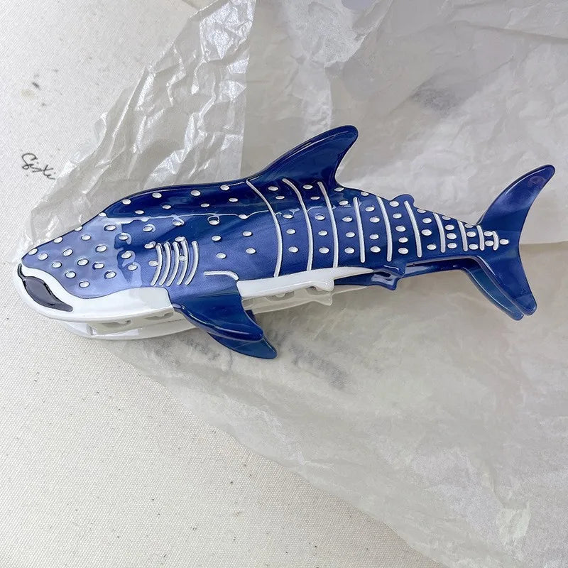 Ocean Beach Series Hair Claw | Hippocampus, Jellyfish & Dolphin Acetate Hair Clip for Women & Girls