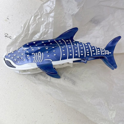 Ocean Beach Series Hair Claw | Hippocampus, Jellyfish & Dolphin Acetate Hair Clip for Women & Girls
