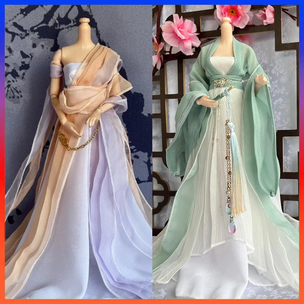 30cm 1/6 Scale Hanfu Doll – TV Drama Female Lead Figure with Costume Set for 12-Inch Bodies