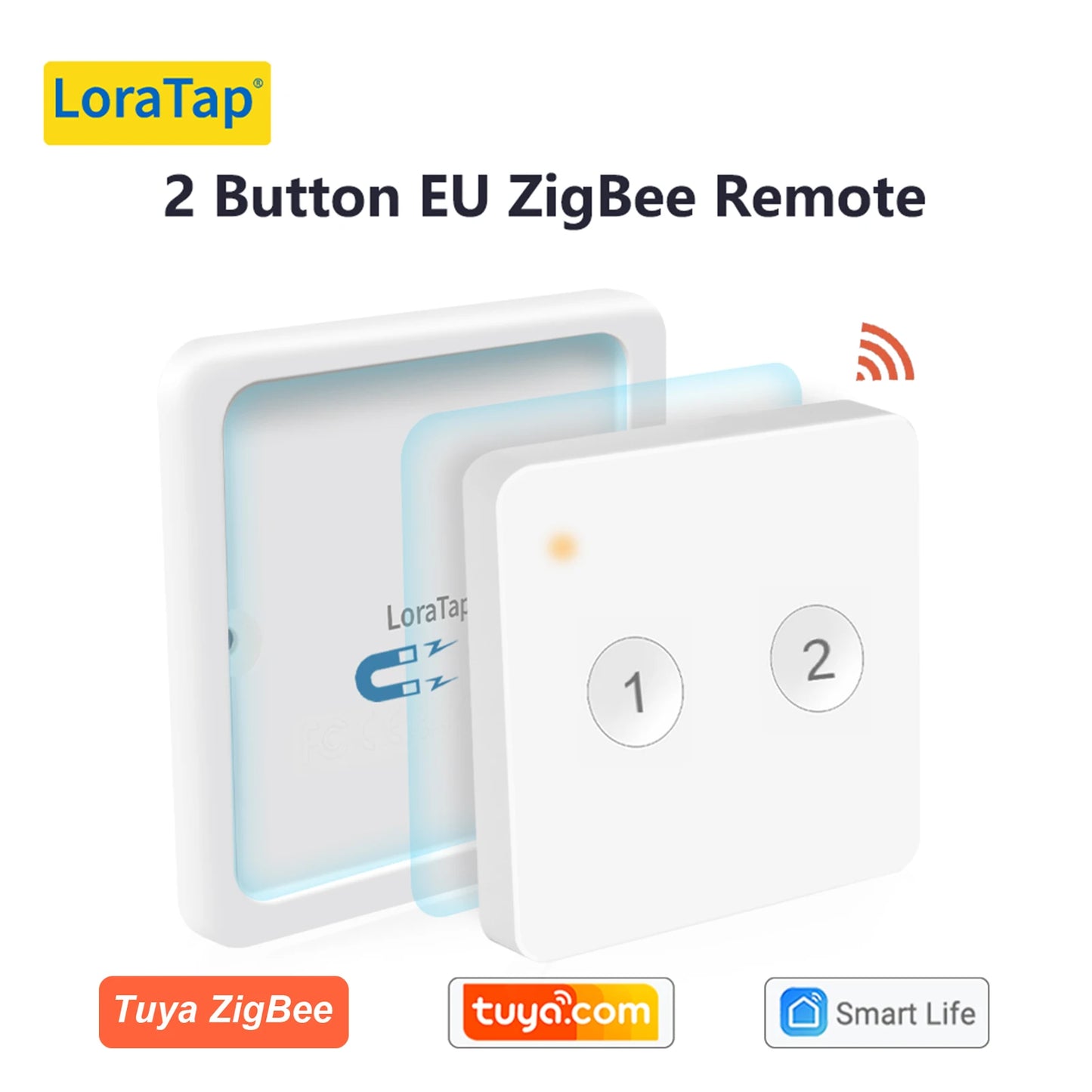 LoraTap ZigBee 3.0 Wireless Smart Scene Controller – 13-Key Push Button Remote EU/US Compatible Tuya Smart Life Automation Switch