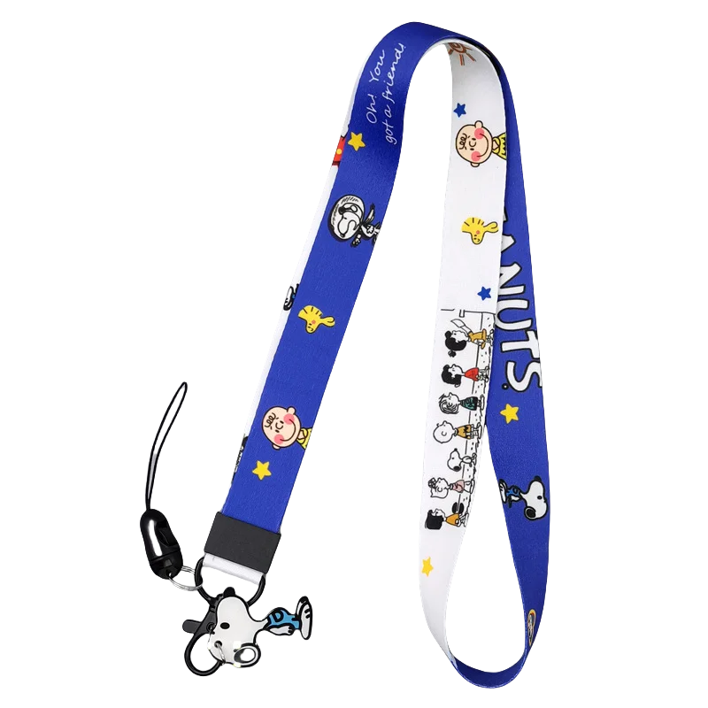 Snoopy Lanyard – Cute Cartoon Keychain & Phone Strap, ID & Credit Card Badge Holder, Pass Hang Rope Gift