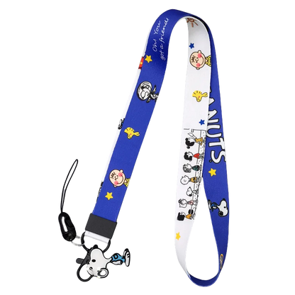 Snoopy Lanyard – Cute Cartoon Keychain & Phone Strap, ID & Credit Card Badge Holder, Pass Hang Rope Gift