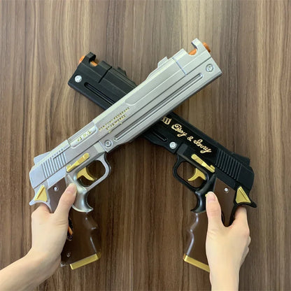 OW Gun Cosplay Meiling Zhou Frost Shock Prop – PU Rubber Weapon Model, Safe Halloween Costume Accessory