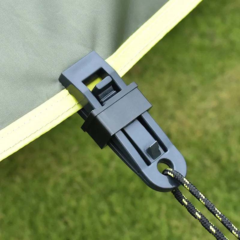 Adjustable Heavy Duty Lock Grip - Secure Tarp, Shade Cloth, Curtains, and More with Reusable Clamp for Windproof Camping Tent and Tarpaulin