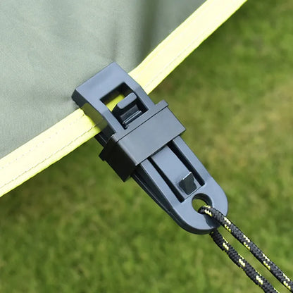 Adjustable Heavy Duty Lock Grip - Secure Tarp, Shade Cloth, Curtains, and More with Reusable Clamp for Windproof Camping Tent and Tarpaulin