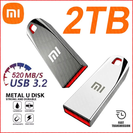 Xiaomi 2TB USB 3.2 Flash Drive — Ultra-Fast Portable Storage, High-Speed Data Transfer, 1TB+ Large Capacity Durable U Disk