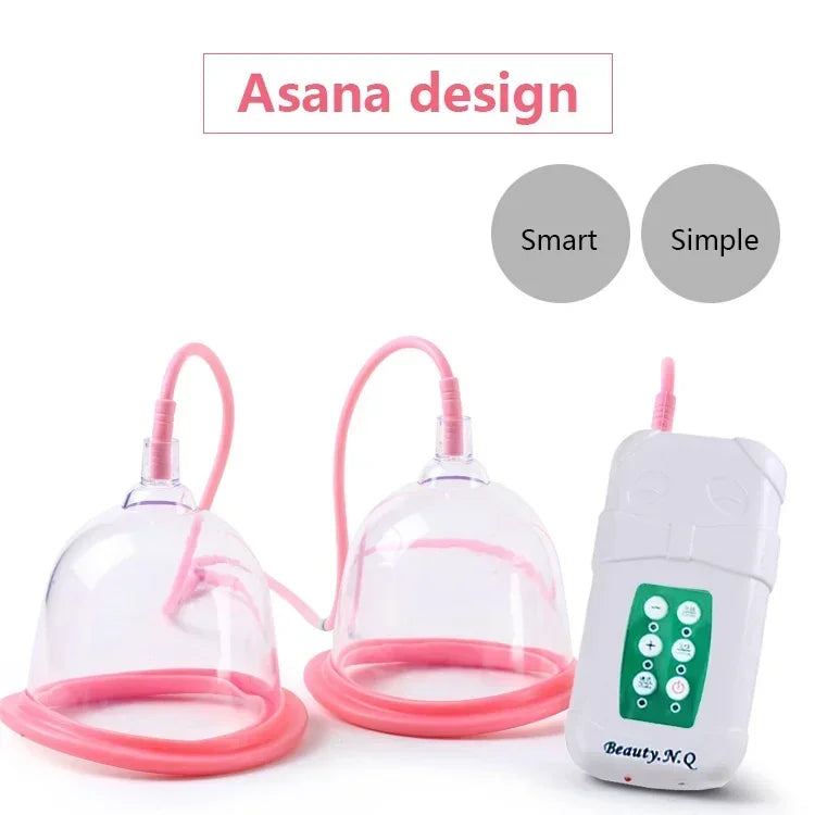 Electric Breast Enlargement Pump – Women’s Vacuum Cupping Body & Breast Massage Device with AB/CD Cups
