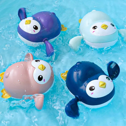 Baby Bath Toys Clockwork Swimming Animals – Cute Kids Bath & Shower Water Play Toys for Bathtub Fun and Learning