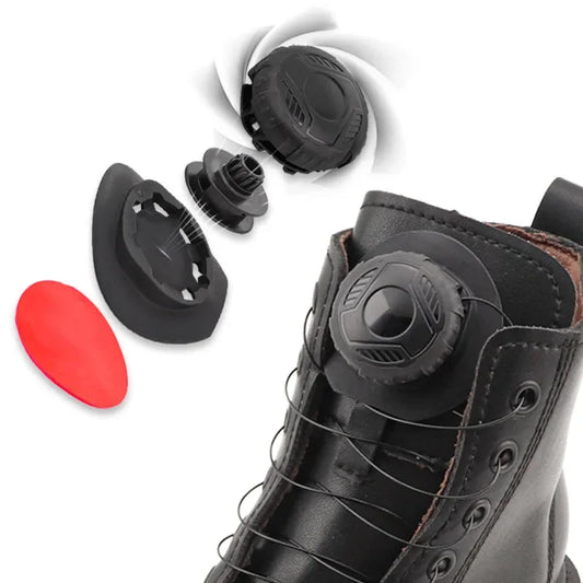 Round No-Tie Shoe Laces – Large Swivel Buckle Automatic Laces for Sneakers & Boots, Unisex Shoe Accessories