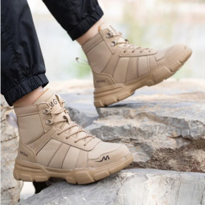 Indestructible Work Boots – Steel Toe Safety Shoes for Men & Women, Puncture-Proof, Non-Slip Sneakers for Work