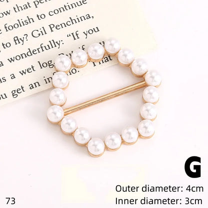 Metal Ring Waist & Scarf Button – Fashion Corner Hem Brooch, Waist Knotted Buckle, T-Shirt Fixing Accessory for Women & Girls