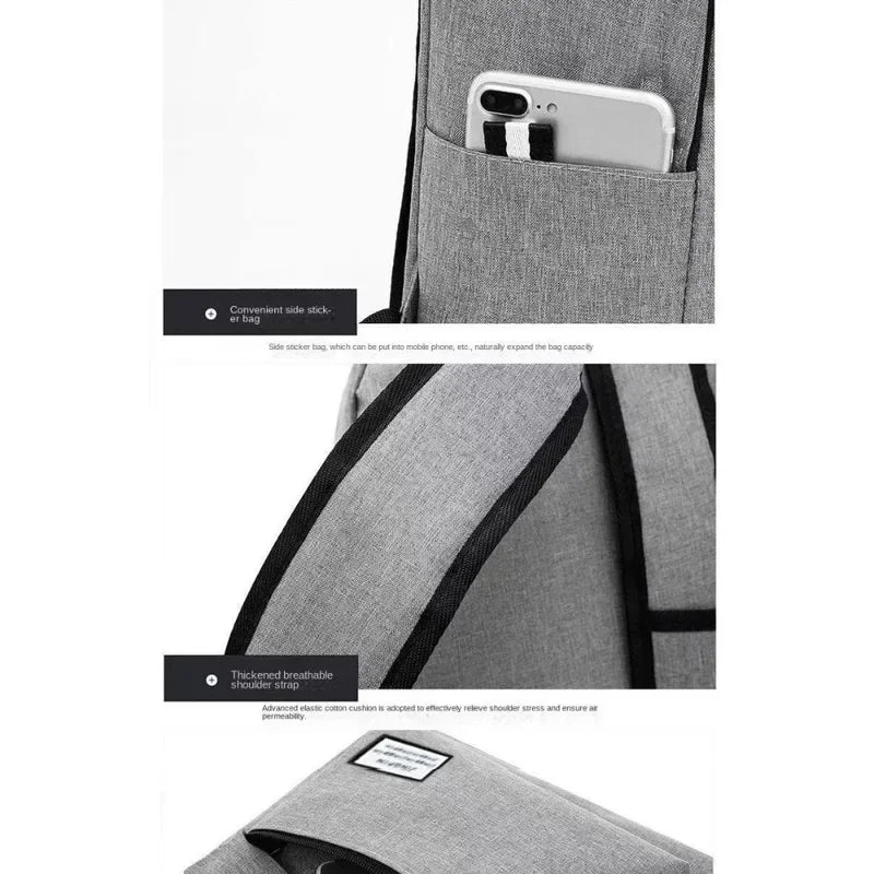 Trendy Minimalist Large Capacity Backpack for Men & Women – Versatile School, Travel & Laptop Bag, Washable Unisex Design