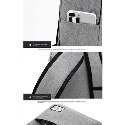 Trendy Minimalist Large Capacity Backpack for Men & Women – Versatile School, Travel & Laptop Bag, Washable Unisex Design