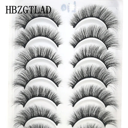 10 Pairs 3D Mink False Eyelashes – Natural Long & Short Lash Extensions Makeup Kit (41 Styles)