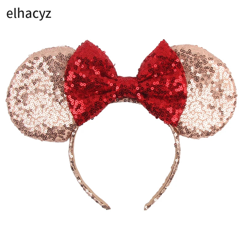 Big Classic Polka Dot Bow Minnie Mouse Ears Headband – Festival & Party Hairband for Women & Girls, Disney Trip Accessories