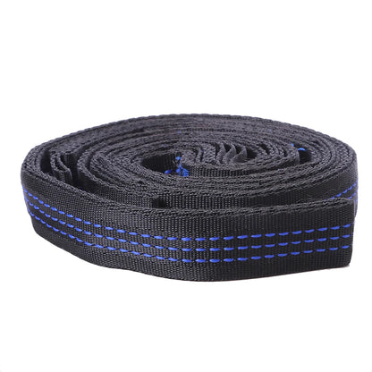 2pcs Heavy-Duty Hammock Straps - 600lb Breaking Strength Polyester Suspension Ropes with 5 Rings
