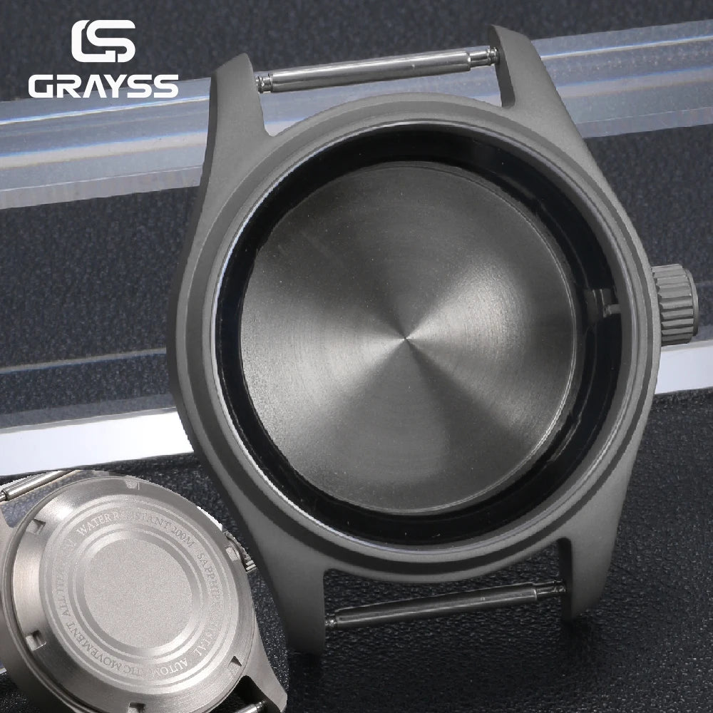 T2 Titanium & Steel Diving Watch Case - 20BAR Waterproof NH34 NH35 NH38 NH70 Watch Parts