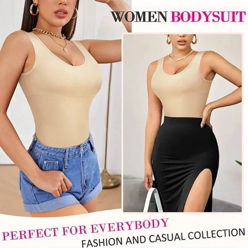 Women's Seamless Full Bodysuit Shapewear – Tummy Control Slimming Body Shaper