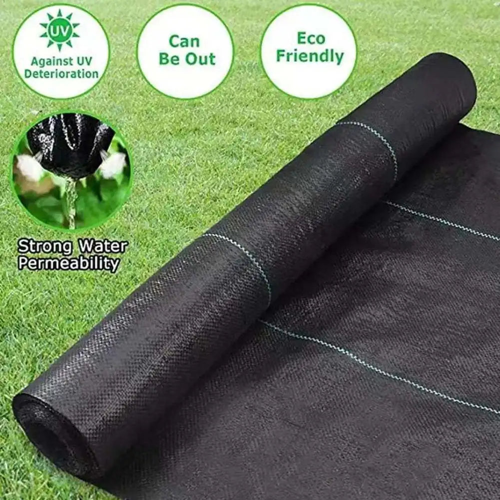 Heavy-Duty Garden Weed Barrier Fabric – Polypropylene Landscape Mat for Road & Gardening Ground Protection